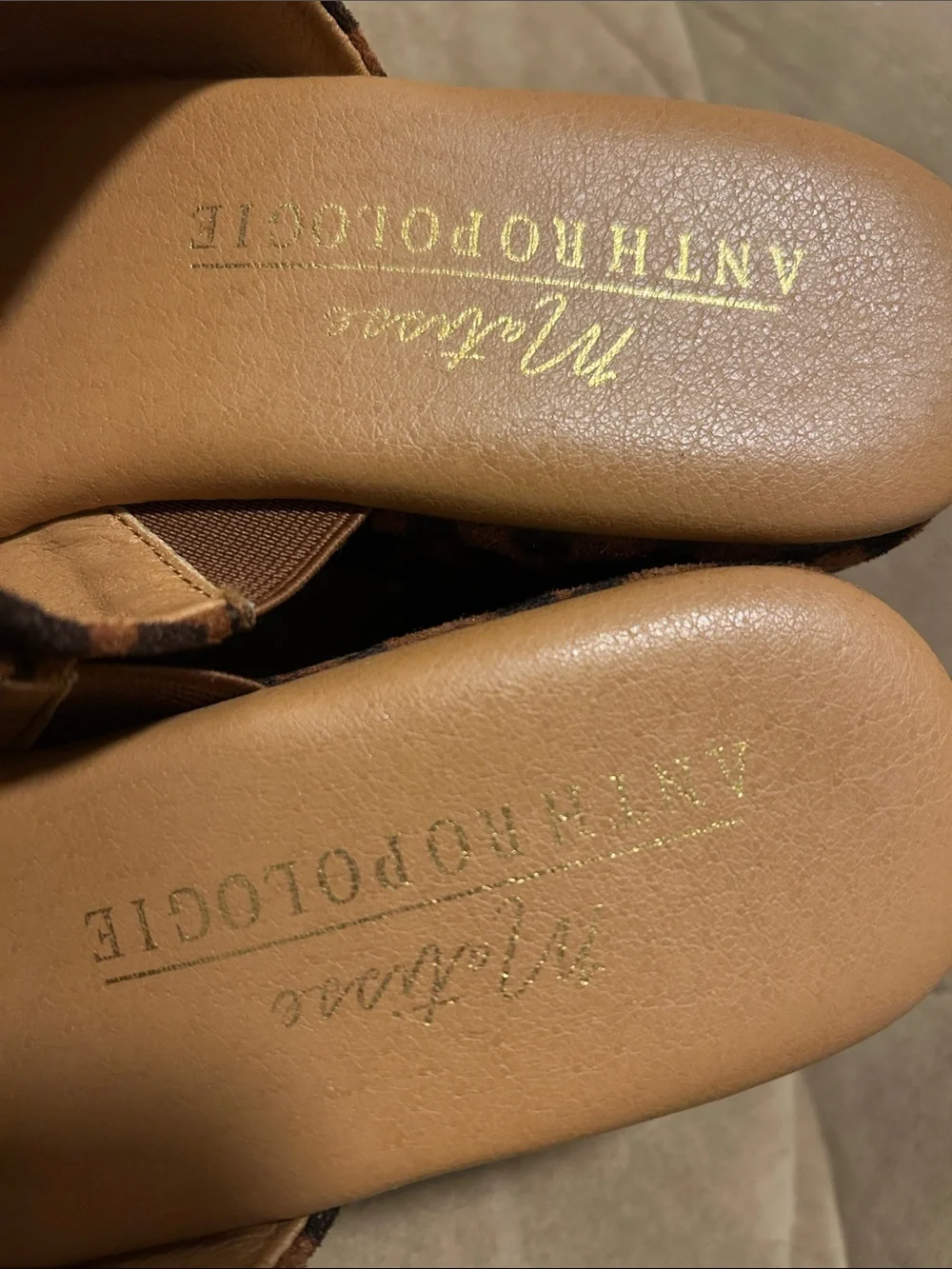Anthropologie Leopard-Print Platforms